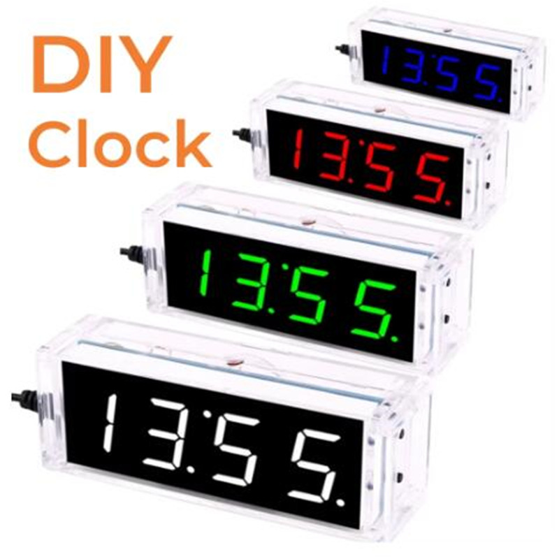 DIY Digital Clock Kit Display  - đánh giá và giá Diy Electronics Learning Kit