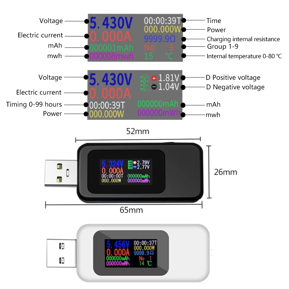 10 in 1 USB Tester DC Digital  - đánh giá và giá Logic Analyzer Usb